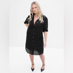 Gap Lace Shirt Dress